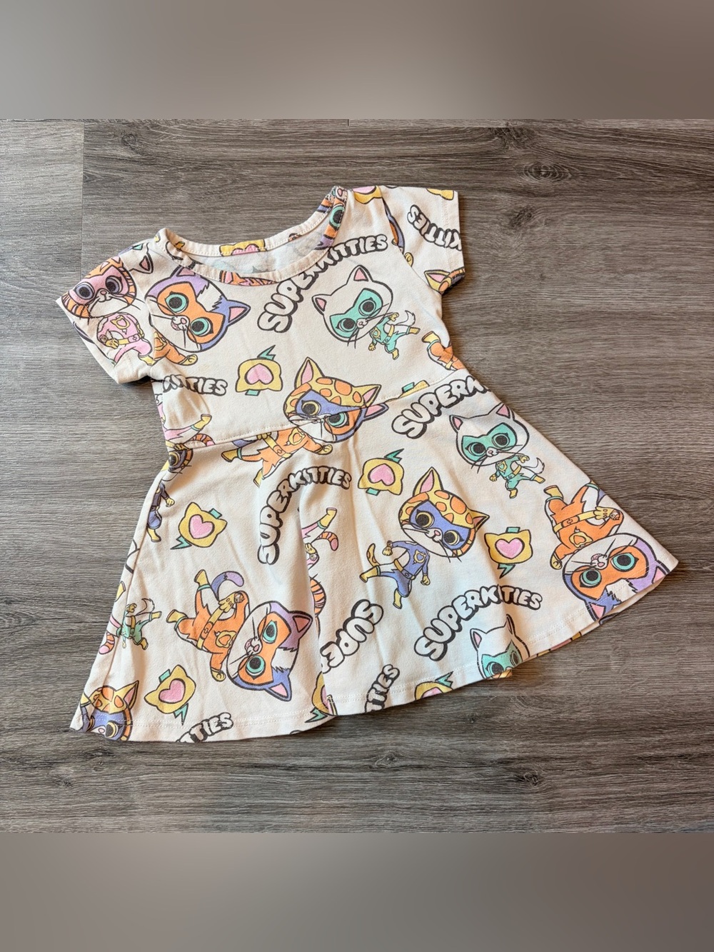Super Kitties baby girls dress